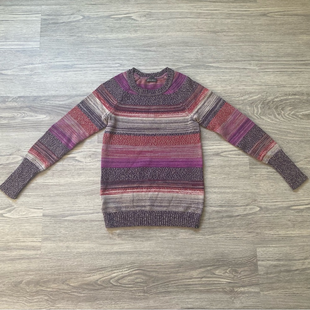 Eddie Bauer Women's Striped Multicolor Sweater